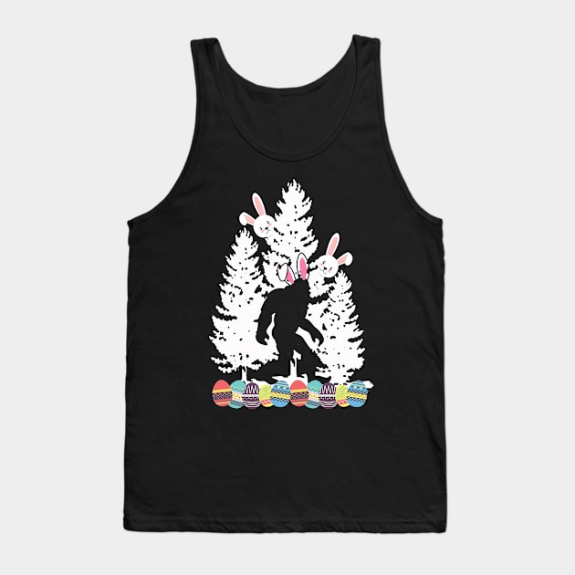 Easter Bunny Bigfoot Tank Top by Teewyld